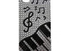 Дизайнерски гръб ноти с диаманти за iPhone 5 / 5s
