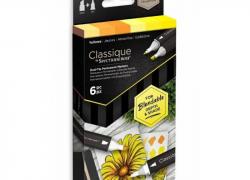 Комплект 6 цвята алкохолни маркери Classique - Жълти