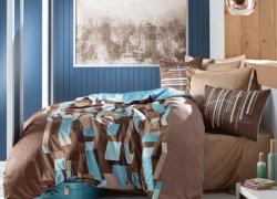 Модерно спално бельо от памучен сатен “Капучино”