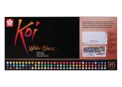 Акварелни Бои Sakura Koi, 96 Цвята + Четка
