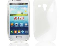 Бял силиконов гръб Samsung  I8190 Galaxy s3 mini