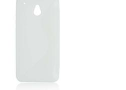 Бял силиконов гръб за HTC One mini