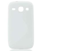 Бял силиконов гръб за Samsung I9060 Galaxy Neo