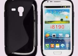 Черен силиконов гръб Samsung  I8190 Galaxy s3 mini