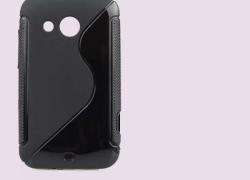 Черен силиконов гръб за HTC Desire 200