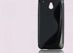 Черен силиконов гръб за HTC Desire 500