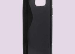 Черен силиконов гръб за Samsung Galaxy Alpha