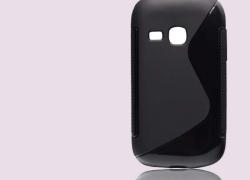 Черен силиконов гръб за Samsung  S6310 Galaxy Young