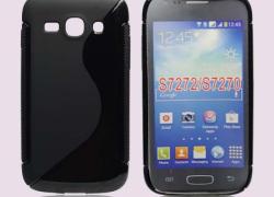 Черен силиконов гръб за Samsung  S7272 Galaxy Ace 3