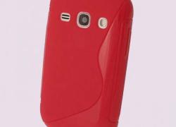 Червен силиконов гръб Samsung Core 2