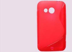 Червен силиконов гръб за HTC Desire 200