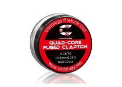 Coilology Quad Core Fused Clapton Coil 0.28ohm NI80 10pcs