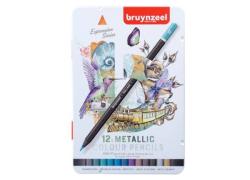 Цветни Моливи 12 Цвята Металикови Bruynzeel Expression