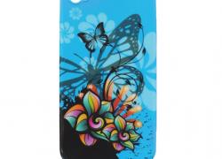 Дизайнерски гръб син с пеперуда за Samsung Galaxy S4 I9500
