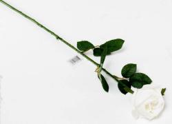 Изкуствен стрък роза бяла