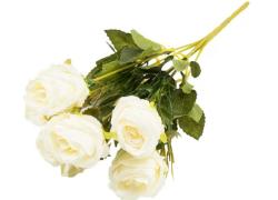 Изкуствен стрък розички, Цвят Бял