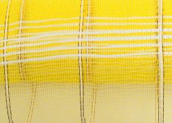Жълта мрежа за опаковане със златна нишка