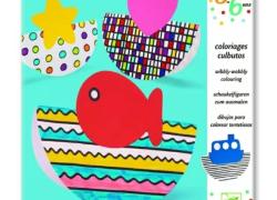 Картинки за оцветяване за малки деца Djeco - Кръгчета