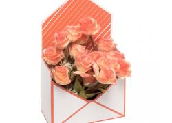 Картонена кутия Envelope, Бял/Оранжев