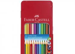 Комплект 12 броя акварелни моливи за рисуване GRIP 2001 Faber-Castell