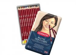 Комплект 12 броя пастелни моливи Derwent Skintone