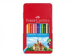 Комплект 12 цв моливи за рисуване за деца Класик Faber-Castell