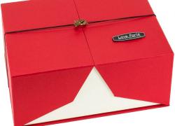 Комплект 3 бр. стилни подаръчни кутии с бижу в червено
