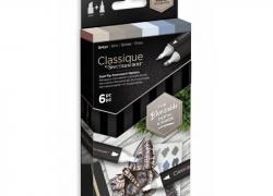 Комплект 6 цвята алкохолни маркери Classique - Сиви