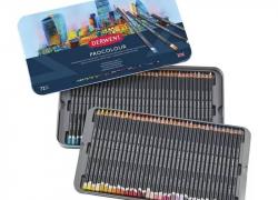 Комплект 72 цвята професионални цветни моливи в метална кутия Derwent Procolour