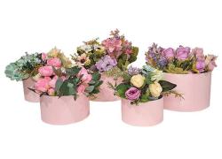 Комплект от 5 подаръчни кутии Simple Five, 15 см х 24,5 см, розов