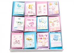 Комплект поздравителни картички за бебе в плик