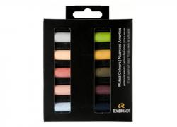 Комплект със Сухи Пастели, 10 цв, Muted Colours Talens Rembrandt Micro