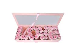 Кутия за декориране LOVE, Плексиглас, 55 см х11 см х 20 см, Розов