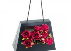 Кутия за саксийно цвете в черно