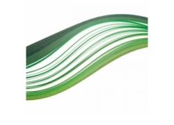 Лентички за Квилинг, 5 цвята по 25 броя, Зелени - 3, 4 и 6 mm