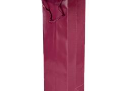 Пакет 10 бр. пластмасови торбички за вино в цвят бордо
