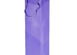 Пакет 10 бр. пластмасови торбички за вино в лилав цвят