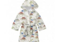 Памучен детски халат с качулка 