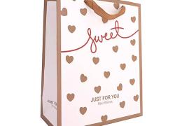 Подаръчни торбички Just For You, Златни сърца