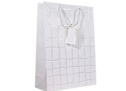 Подаръчни торбички Leather Sq White