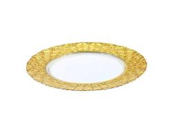 Подложна стъклена чиния Wedding Romb Gold