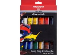 Професионални Акрилни Бои Amsterdam Expert, 20 ml x 12 Цвята