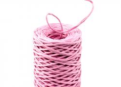 Розов хартиен шнур с тел