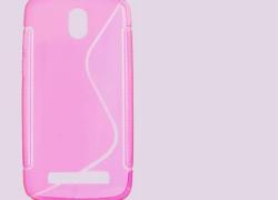 Розов силиконов гръб за HTC Desire 310