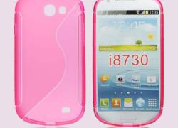 Розов силиконов гръб за Samsung  I8730 Galaxy Express