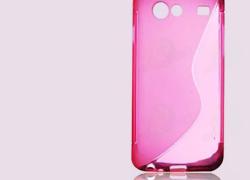 Розов силиконов гръб за Samsung  I9070 Galaxy S Advanced