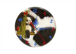 Ръчно декориран часовник Панда