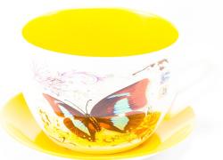 Саксия чаша с пеперуда