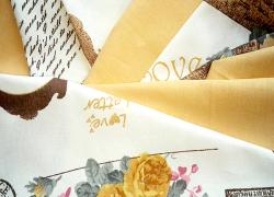 Спален комплект Любовно писмо от Париж и охра