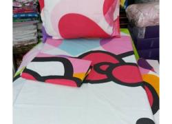 Спално бельо - комплект Розово коте